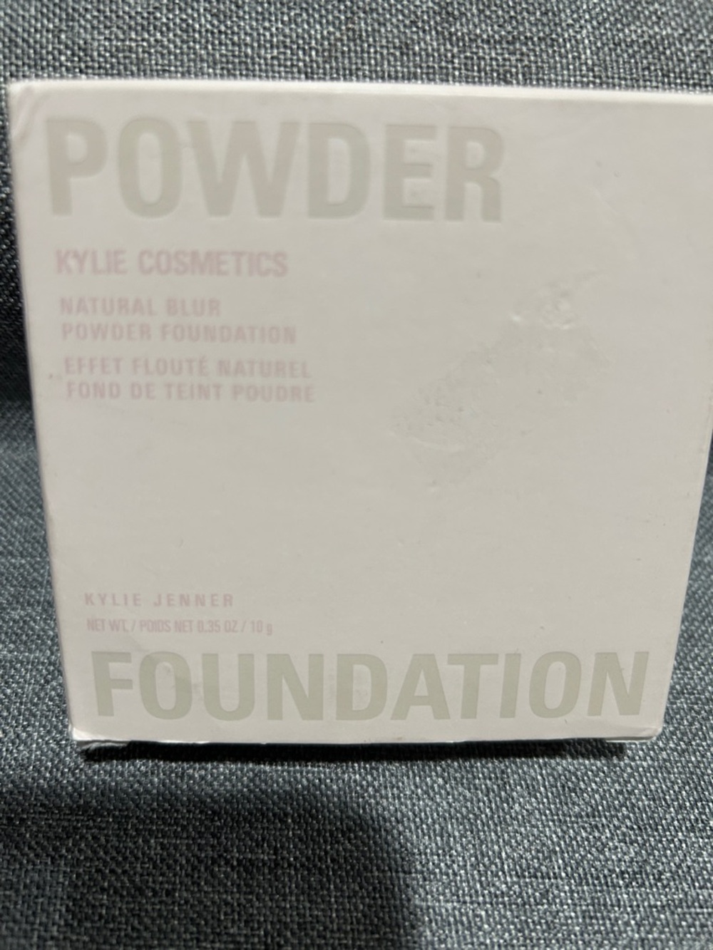 Kylie Cosmetics Powder Foundation in White and Cream Packaging